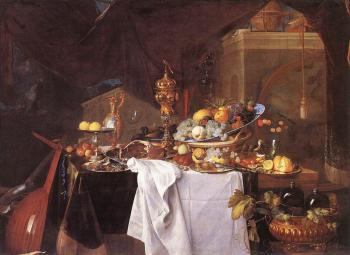 Jan Davidsz De Heem : A Table of Desserts